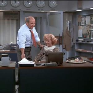 Still of Edward Asner and Georgia Engel in Mary Tyler Moore 1970