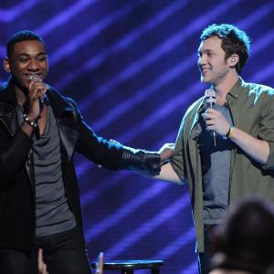Phillip Phillips and Joshua Ledet at event of American Idol The Search for a Superstar 2002