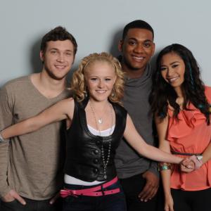 Still of Hollie Cavanagh Jessica Sanchez Phillip Phillips and Joshua Ledet in American Idol The Search for a Superstar 2002