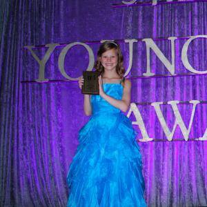 Peyton Kennedy at the 34th Annual Young Artist Awards on May 5, 2013