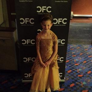 Peyton Kennedy at the premiere of The Offering, part of the 2012 Canadian Film Centre Short Dramatic Film Program