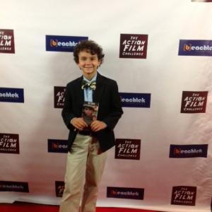 LJ just loves to walk the red carpet and promote his film!