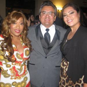 Actress Anika C McFall , My Uncle Danny R Ortega Jr- NCLR Board Chair and me at Alma Awards 2013