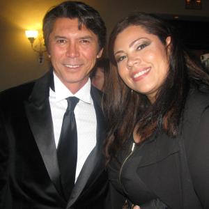 Actor Lou Diamond Phillips and me at Alma Awards 2013