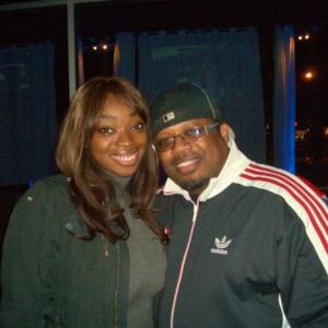 Omaka Omegah hanging with RB vocalist Dave Hollister