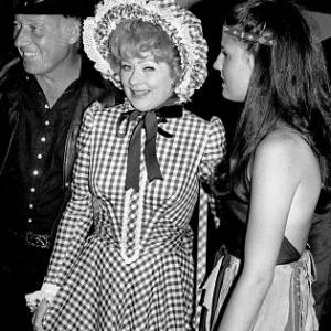 Share Party 1972 Lucille Ball with husband Gary Morton and daughter Luci Arnaz
