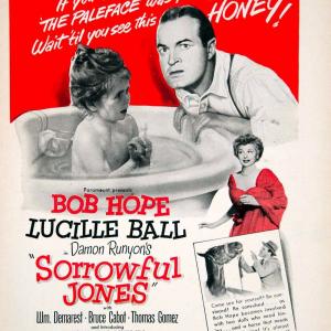 Lucille Ball, Bob Hope and Mary Jane Saunders in Sorrowful Jones (1949)