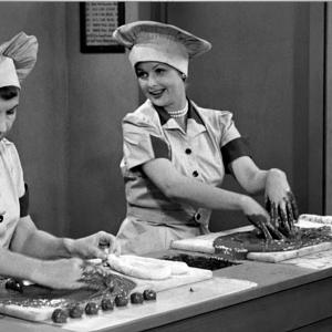 Still of Lucille Ball and Amanda Milligan in I Love Lucy 1951