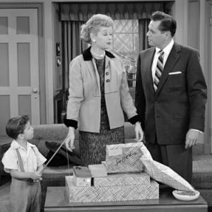 Still of Desi Arnaz, Lucille Ball and Richard Keith in I Love Lucy (1951)