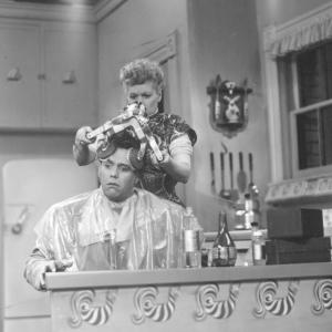 Still of Desi Arnaz and Lucille Ball in I Love Lucy 1951