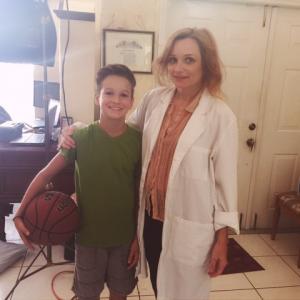 As Dr Poehler in Scruffles by Carlos Andres Mirabal BTS photo with Demitri Vadoulius