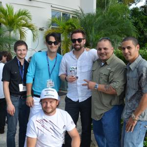Part of the Crew and Cast of short film FRAILTY winners at the RINCON FILM FESTIVAL