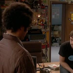 Still of Chris O'Dowd and Richard Ayoade in The IT Crowd (2006)