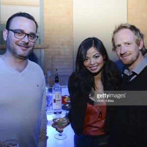PARK CITY UT  JANUARY 18 Producer Michel Merkt actress Mary Tran and actor Darren Darnborough attend Cocktails By Ketel One Vodka At Chase Sapphire Preferreds Infinitely Polar Bear Premiere Party at The Shop on January 18 2014 in Park City Utah
