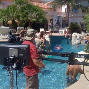 Bob Stovall Poolside shots for Gameday with Rex and kevo