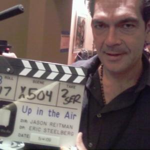 on the set of Up in the Air