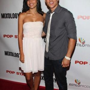 Bianca Santos and Mike C Manning at the premiere of Pop Star