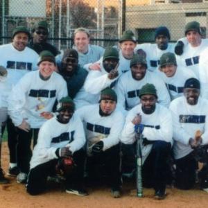 Guy A Fortt & Spike Lee on his softball team Forty Acre's and a mule.