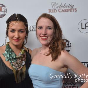 Deborah Dominguez and Heather Boothby at Event for American Music Awards 2014