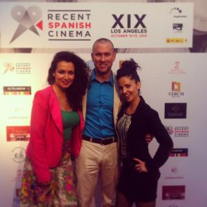 Deborah Dominguez Joshua Hooks and Aleida Torrens at Event for Recent Spanish Cinema at the Egyptian Theatre 2013