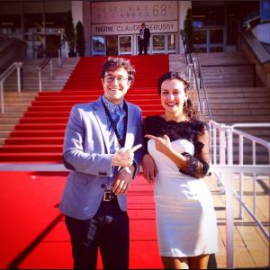 Deborah Dominguez and Cesar di Bello at Event for Cannes, 2015