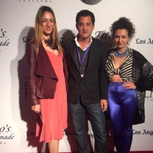 Lilia Doytchinova, Tom Waller and Deborah Dominguez at Event for Newport Beach International Film Festival, 2015