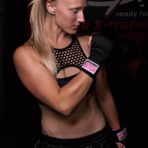 Katelyn Brooke representing Australia based Boxing Wear company 