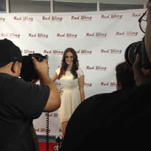 Red carpet at the Red Wing premiere
