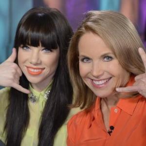 Katie Couric and Carly Rae Jepsen