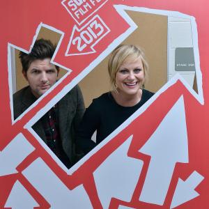 Adam Scott and Amy Poehler at event of ACOD 2013