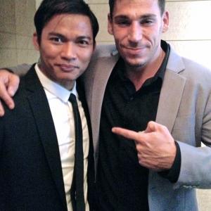 Picture Taken January 2014 Bangkok, On the set of 'Skin Trade', with Tony Jaa