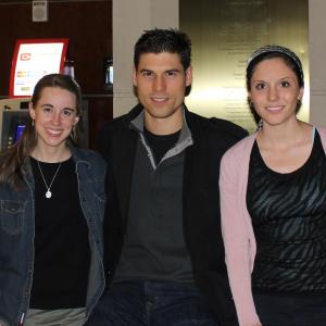 Stacey Bradshaw with Josh Murray and Kristen Chambers at a filmmaking workshop Jan 2012