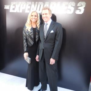 Katrin Benedikt and Creighton Rothenberger at The Expendables 3 premiere - TCL Chinese Theatre on August 15, 2014 in Hollywood, California.