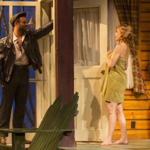 Kyra Sedgwick and Aaron Costa Ganis in Off The Main Road Williamstown Theater Festival 2015