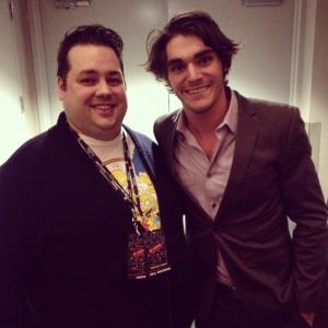 Tim Drake and RJ Mitte following their Salt Lake Comic Con FanX panel on Disabilities in Pop Culture.