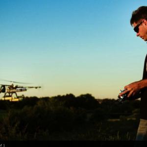 Aerial Cinematographer, Eric Austin at work