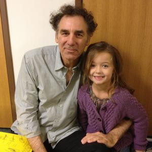 Rylan Lee and Michael Richards on the set of Parks and Recreation