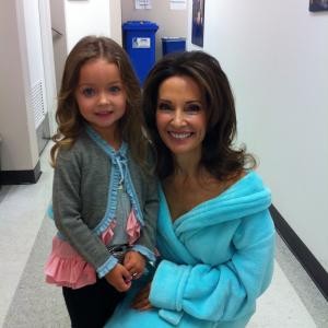 Rylan Lee & Susan Lucci on the set of All My Children