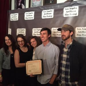 Cast and Crew of IN wins best short film at LA ArtHouse Film Festival