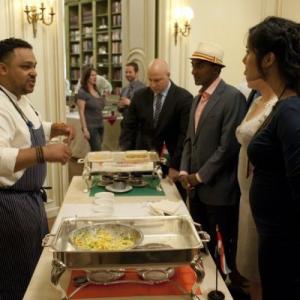 Still of Padma Lakshmi and Marcus Samuelsson in Top Chef 2006