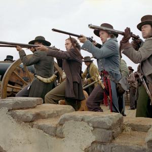 Still of Billy Bob Thornton Kevin Page and Patrick Wilson in The Alamo 2004