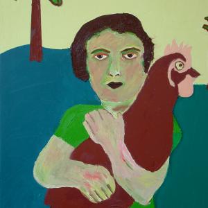 Lady With A Chicken 3