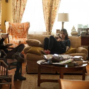 Still of Emily Meade and Margaret Qualley in The Leftovers 2014