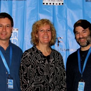 Brad Jost, Dianna Zimmerman, Stephen Susco. River Bend Film Festival, 2014.