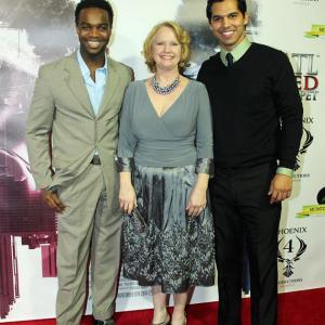 Moses Munoz Frederick Nah IV and Becky Dickerson at premiere of Breathe 2014