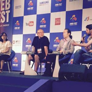 KWeb Fest 2015 How I Made my Web Series in Asia panel in Seoul South Korea