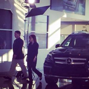 Mercedes Benz commercial behind the scenes