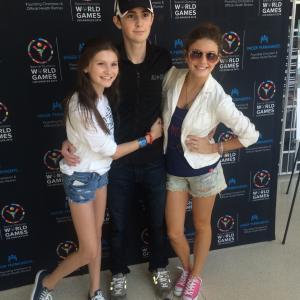 Cricket, Phillip and Carrie Wampler at the Special Olympics 2015 in Los Angeles