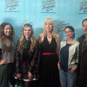 Some of the cast from BREAST PICTURE at the LA Comedy Festival