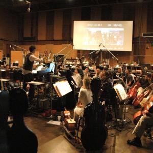 Brian Tyler conducts his score to Eagle Eye at the Sony Scoring Stage